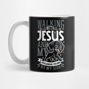 Jesus and dog - Lithuanian Hound Mug